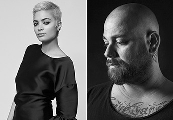 Renato Tortarolo con Elodie e Zibba