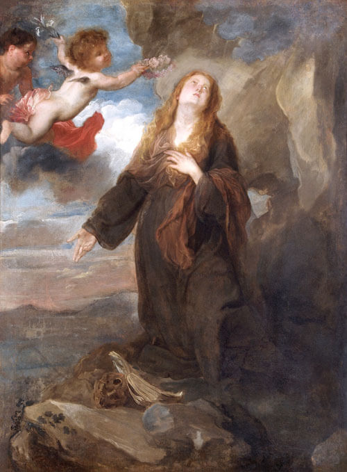 Santa Rosalia incoronata da due angeli, Anton van Dyck
