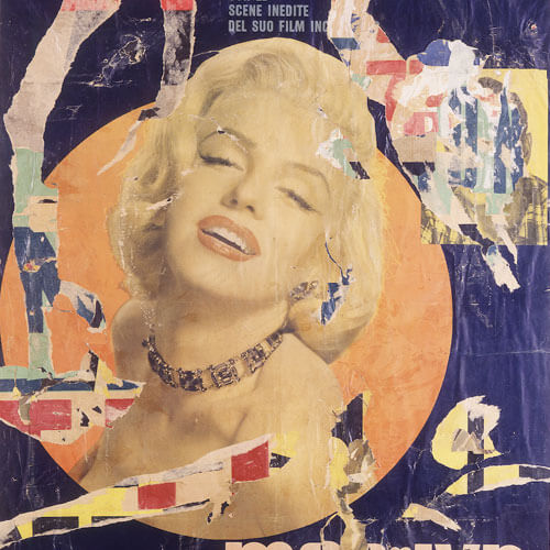 Mimmo Rotella, Marilyn, 1963