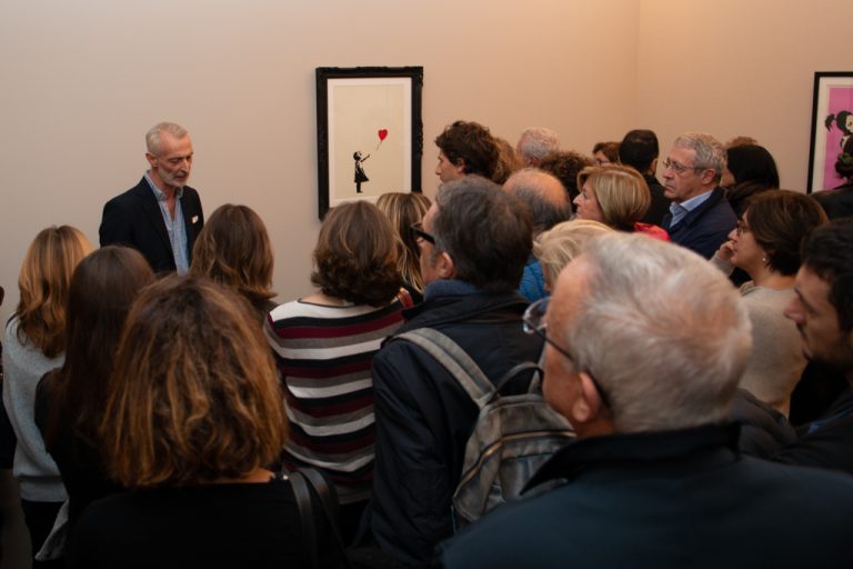Inaugurazione mostra Banksy