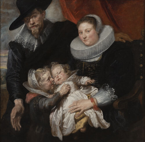 Ritratto di famiglia del pittore Cornelis de Vos e sua moglie Suzanna Cock, Anton van Dyck
